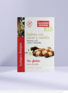 GALLETA CACAO VAINILLA S/GLUTEN BIO 250G GERMINAL