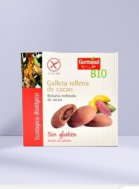 GALLETAS S/GLUTEN RELL. CACAO BIO 200G GERMINAL